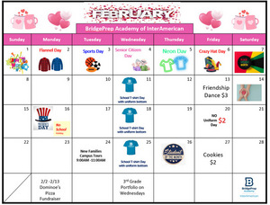 ✨  February 2026 Activity Calendar ✨